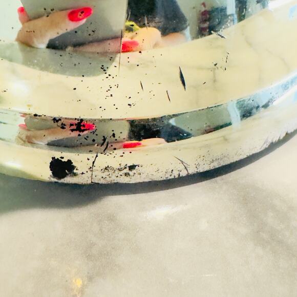 Swirling Water Globe Bath & Body Works 10" Pineapple Pedestal Candle Holder Worx - Picture 5 of 11